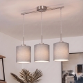 Brilagi - LED-Hängeleuchte an Kabel NUBILA 3xE27/60W/230V hellgrau