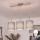 Brilagi - LED-Hängeleuchte an Kabel NUBILA 3xE27/60W/230V hellgrau