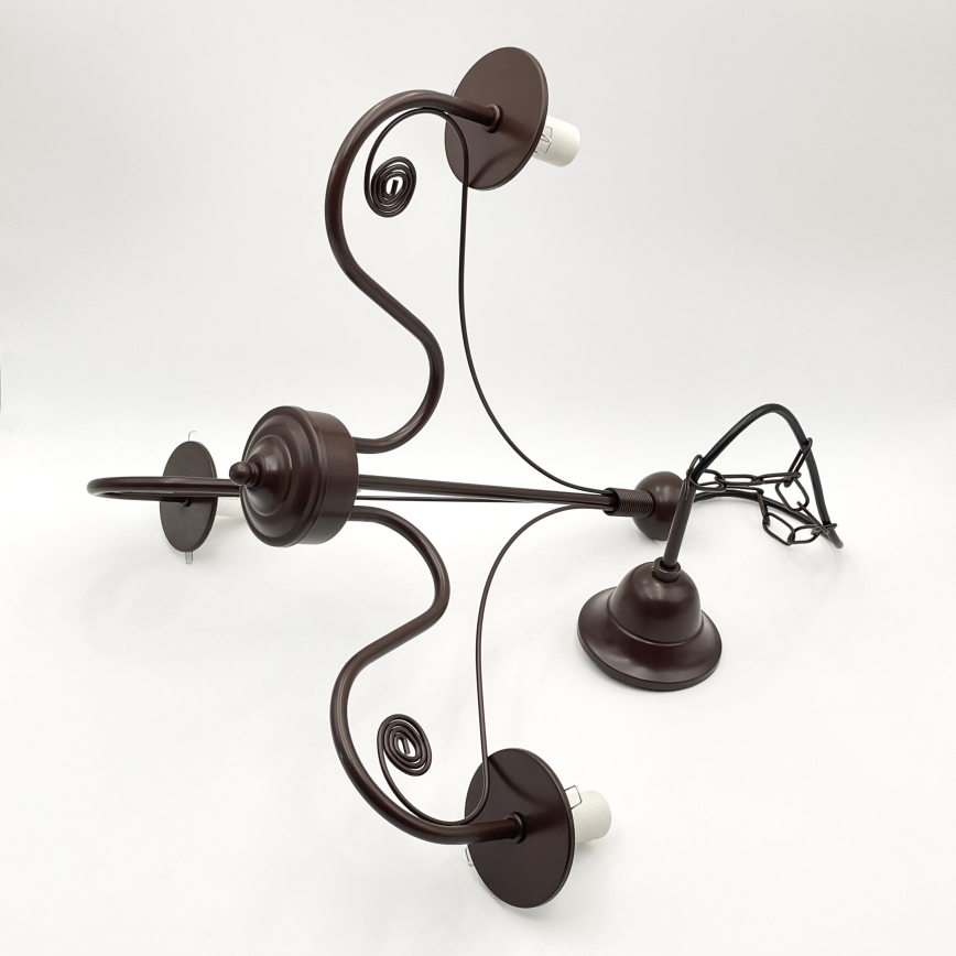 Brilagi - LED Hängeleuchte an Kette COTTAGE 3xE14/40W/230V braun