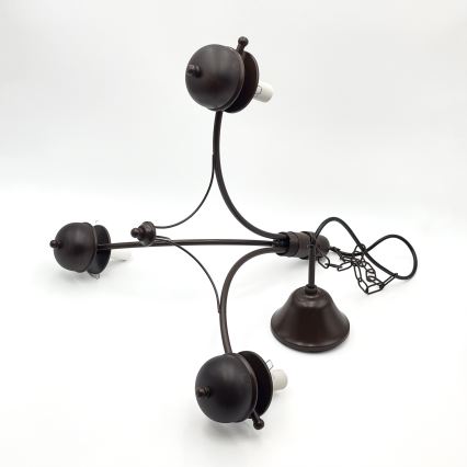 Brilagi - LED Hängeleuchte an Kette COTTAGE 3xE14/40W/230V Eiche/weiß