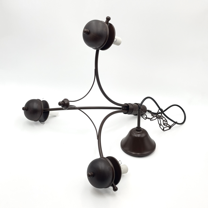 Brilagi - LED Hängeleuchte an Kette COTTAGE 3xE14/40W/230V Eiche/weiß