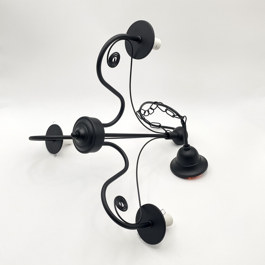 Brilagi - LED Hängeleuchte an Kette COTTAGE 3xE14/40W/230V schwarz/weiß