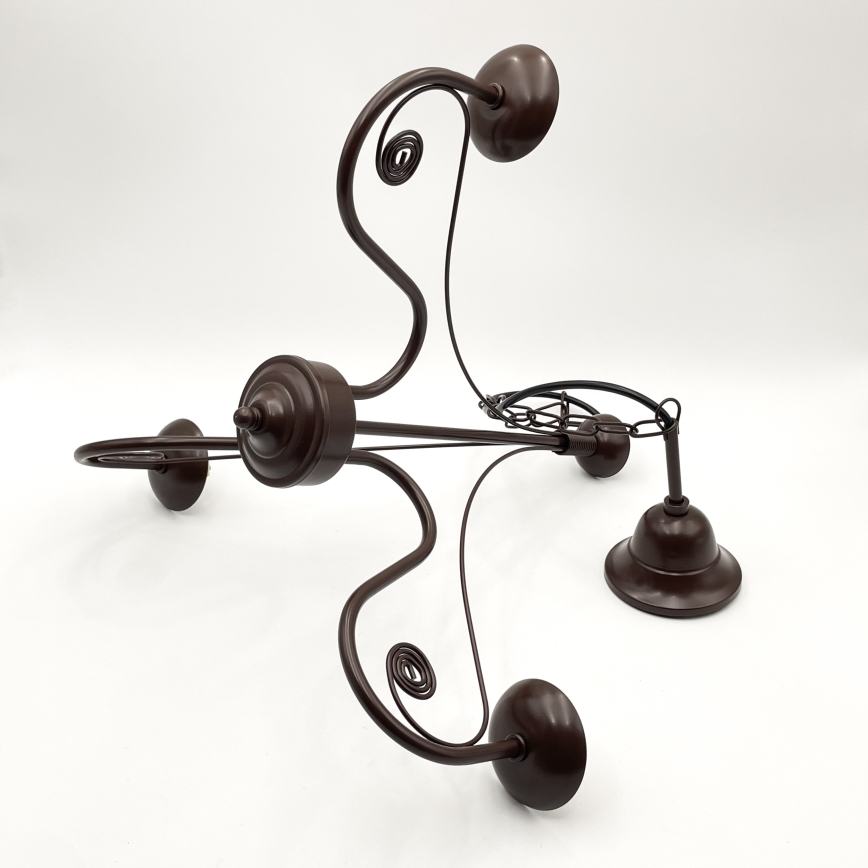 Brilagi - LED Hängeleuchte an Kette COTTAGE 3xG9/40W/230V braun/weiß