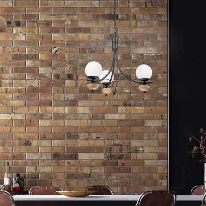 Brilagi - LED Hängeleuchte an Kette COTTAGE 3xG9/40W/230V Buche/weiß