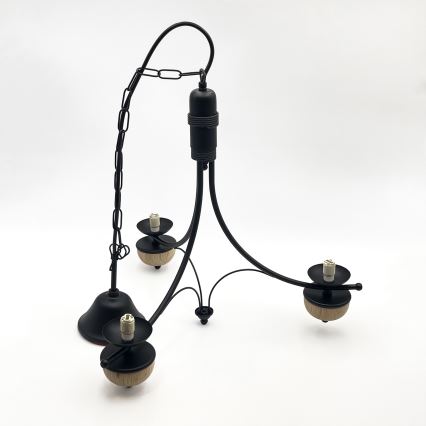 Brilagi - LED Hängeleuchte an Kette COTTAGE 3xG9/40W/230V Buche/weiß