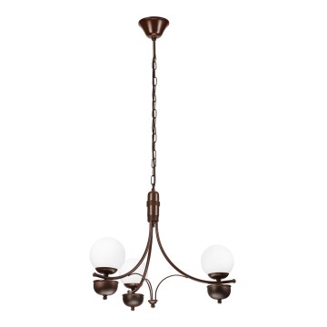 Brilagi - LED Hängeleuchte an Kette COTTAGE 3xG9/40W/230V Eiche/weiß