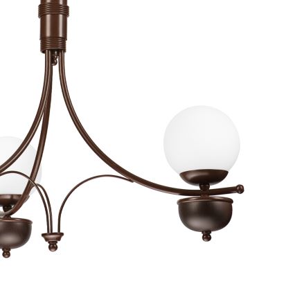 Brilagi - LED Hängeleuchte an Kette COTTAGE 3xG9/40W/230V Eiche/weiß