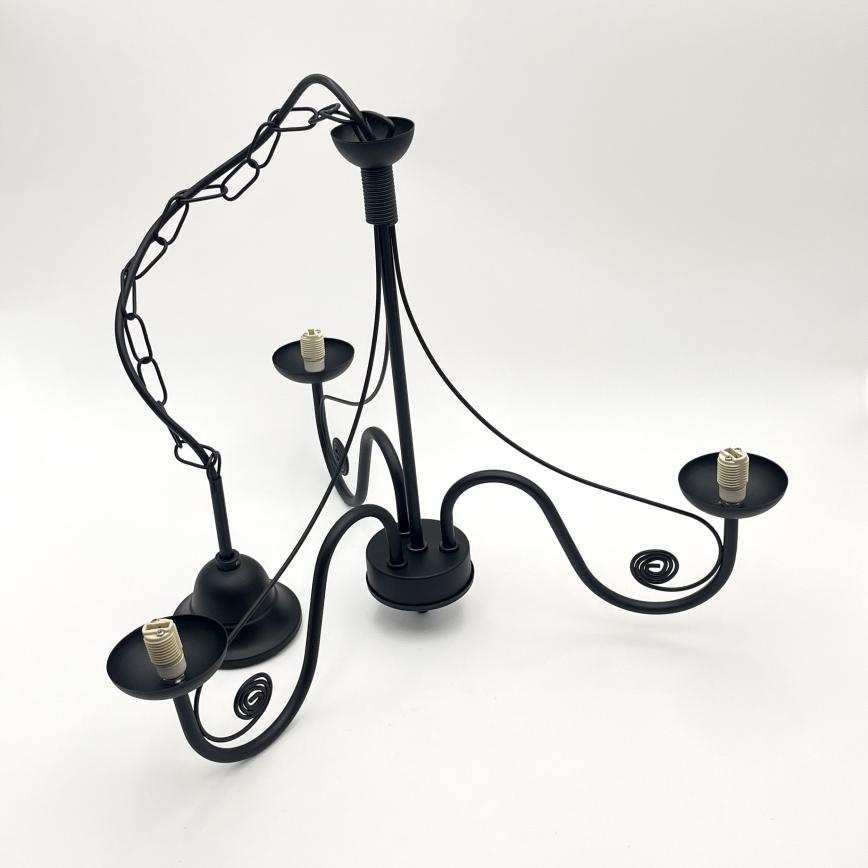 Brilagi - LED Hängeleuchte an Kette COTTAGE 3xG9/40W/230V schwarz/weiß