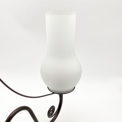 Brilagi - LED Hängeleuchte an Kette COTTAGE 5xE14/40W/230V braun/weiß