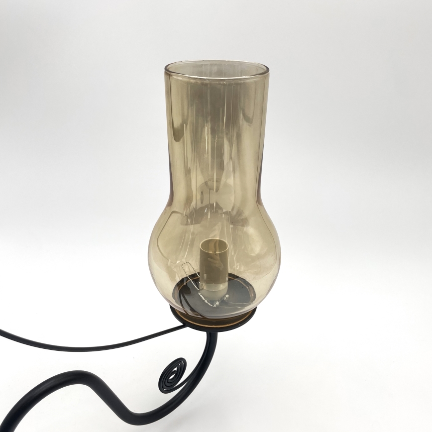 Brilagi - LED Hängeleuchte an Kette COTTAGE 5xE14/40W/230V schwarz/braun