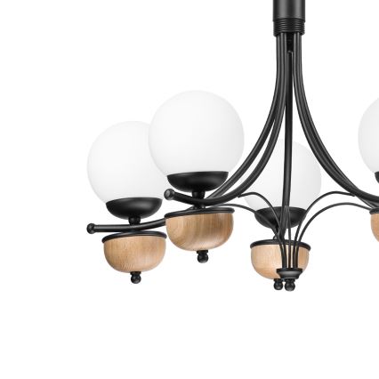 Brilagi - LED Hängeleuchte an Kette COTTAGE 5xG9/40W/230V Buche/weiß