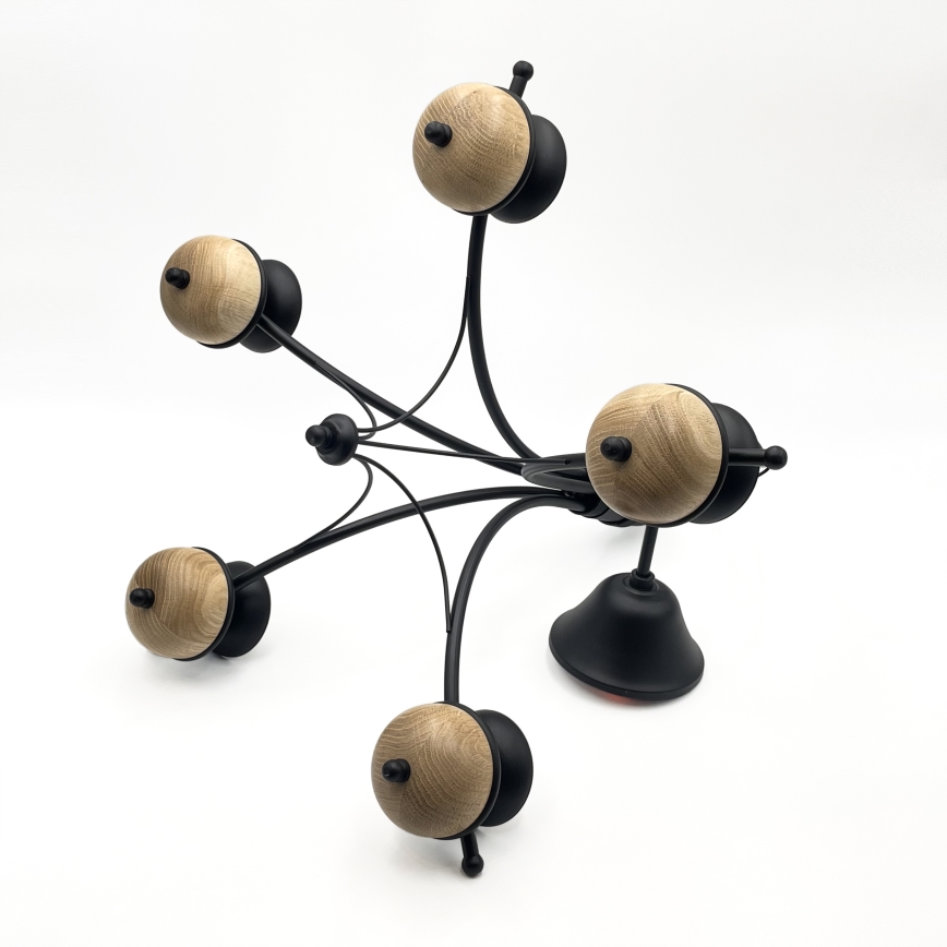 Brilagi - LED Hängeleuchte an Kette COTTAGE 5xG9/40W/230V Buche/weiß