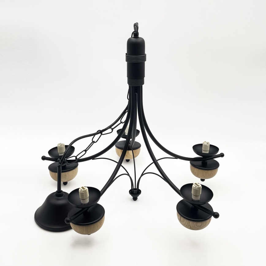 Brilagi - LED Hängeleuchte an Kette COTTAGE 5xG9/40W/230V Buche/weiß