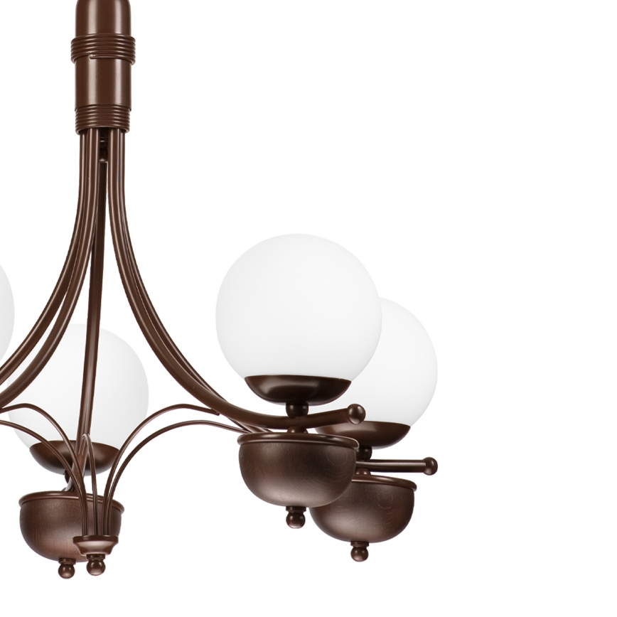 Brilagi - LED Hängeleuchte an Kette COTTAGE 5xG9/40W/230V Eiche/weiß