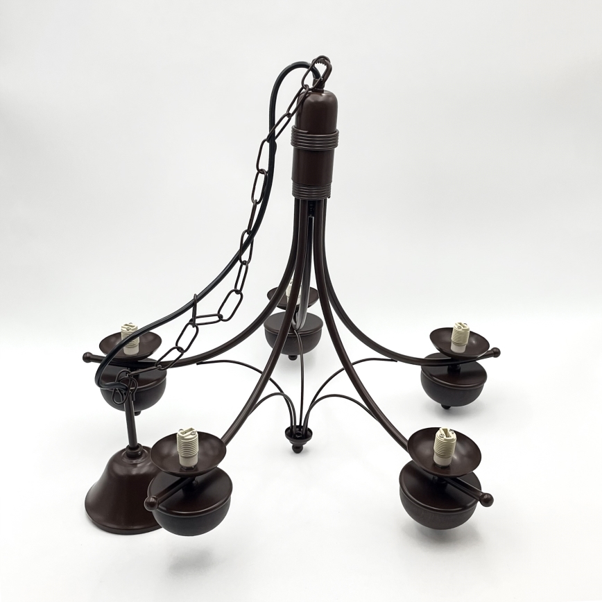 Brilagi - LED Hängeleuchte an Kette COTTAGE 5xG9/40W/230V Eiche/weiß