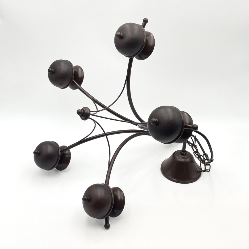 Brilagi - LED Hängeleuchte an Kette COTTAGE 5xG9/40W/230V Eiche/weiß