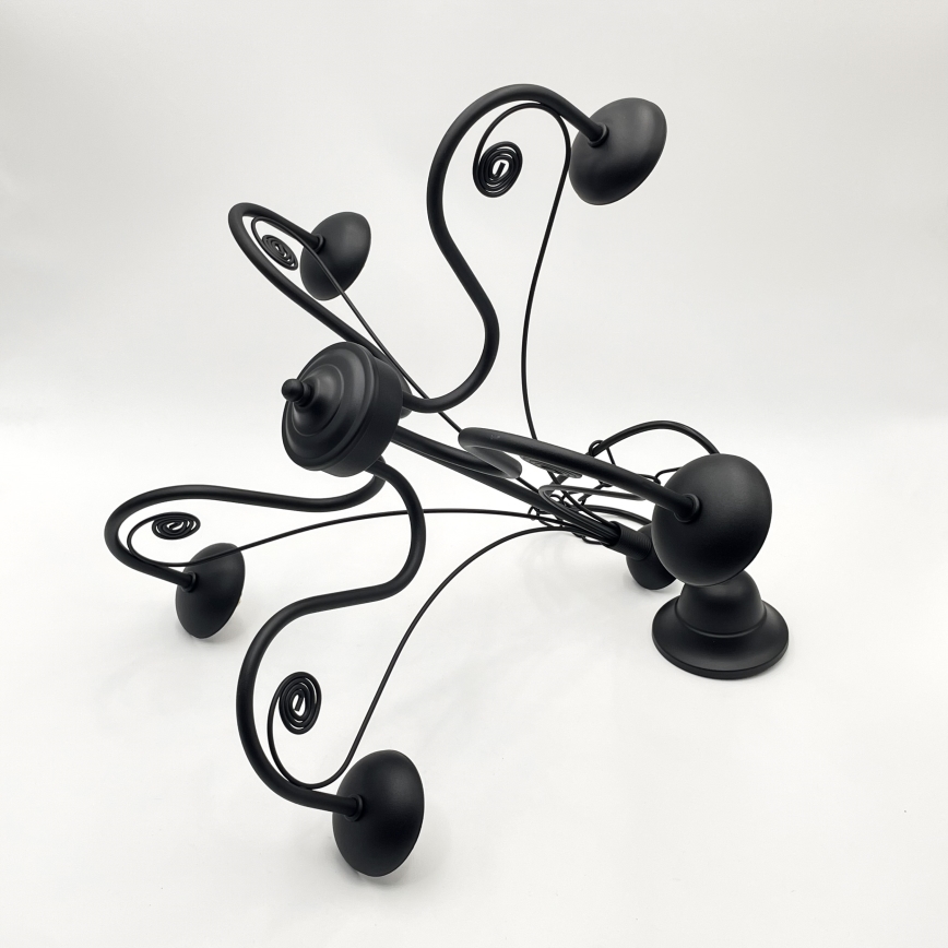 Brilagi - LED Hängeleuchte an Kette COTTAGE 5xG9/40W/230V schwarz/weiß