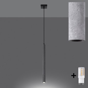 Brilagi - LED-Hängeleuchte an Schnur DRIFA 1xG9/4W/230V Beton