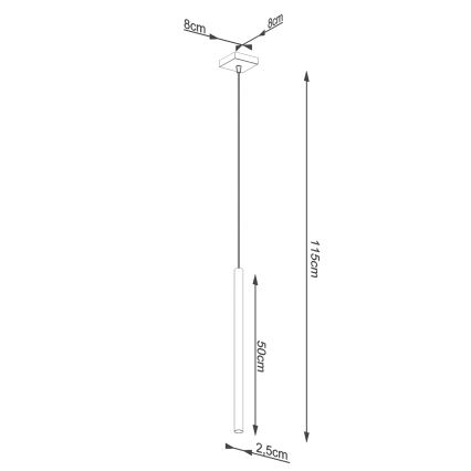 Brilagi - LED-Hängeleuchte an Schnur DRIFA 1xG9/4W/230V golden