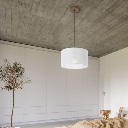 Brilagi - LED Hängeleuchte an Kabel ANTHONY 1xE27/60W/230V Eiche Nussbaum/Weiß