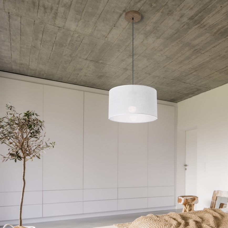 Brilagi - LED Hängeleuchte an Kabel ANTHONY 1xE27/60W/230V Eiche Nussbaum/Weiß