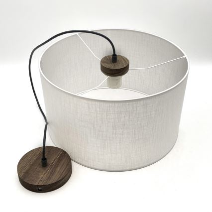 Brilagi - LED Hängeleuchte an Kabel ANTHONY 1xE27/60W/230V Eiche Nussbaum/Weiß