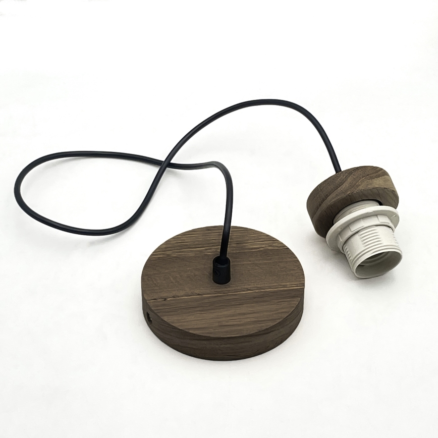 Brilagi - LED Hängeleuchte an Kabel ANTHONY 1xE27/60W/230V Eiche Nussbaum/Weiß