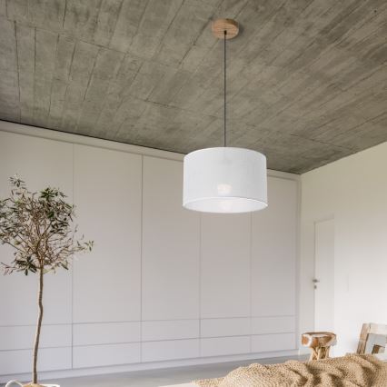 Brilagi - LED Hängeleuchte ANTHONY 1xE27/60W/230V Eiche/weiß