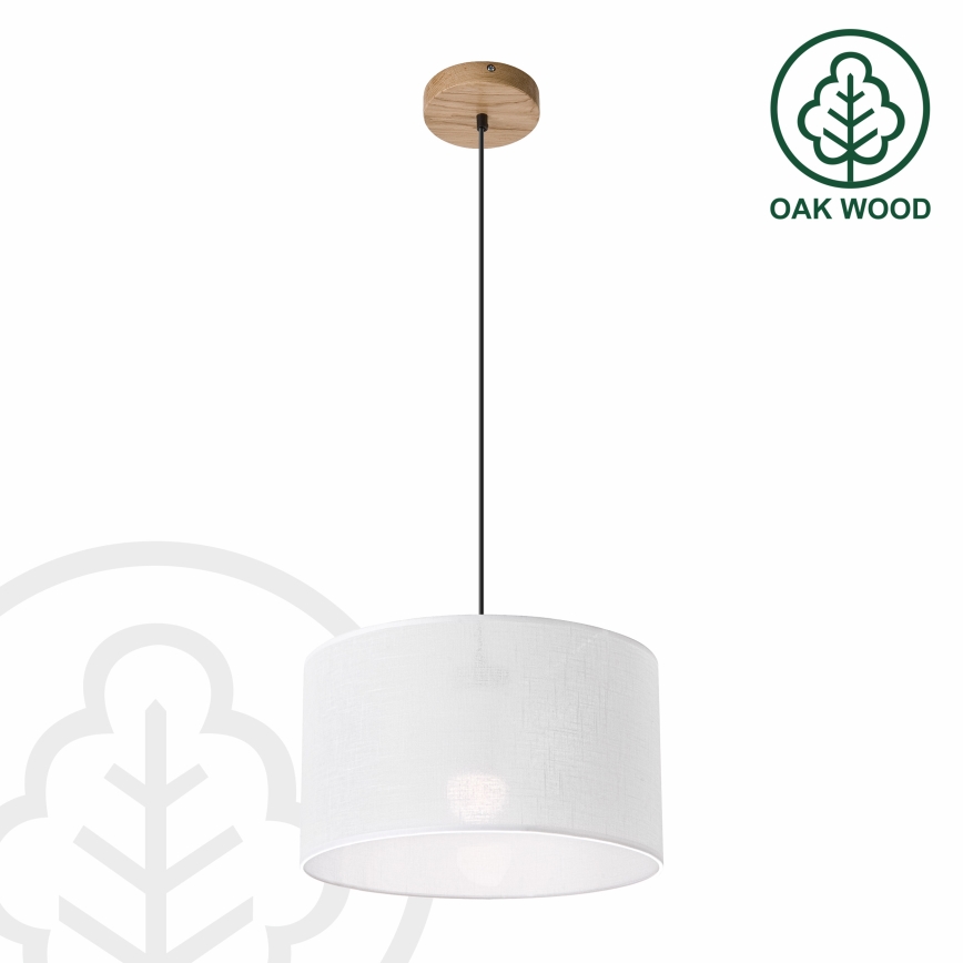 Brilagi - LED Hängeleuchte ANTHONY 1xE27/60W/230V Eiche/weiß