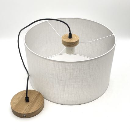 Brilagi - LED Hängeleuchte ANTHONY 1xE27/60W/230V Eiche/weiß