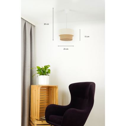 Brilagi - LED-Hängeleuchte BOHO STYLE 1xE27/15W/230V d 25 cm