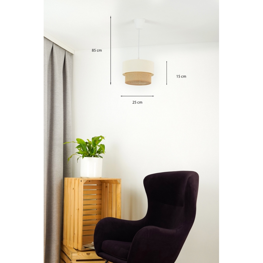 Brilagi - LED-Hängeleuchte BOHO STYLE 1xE27/15W/230V d 25 cm
