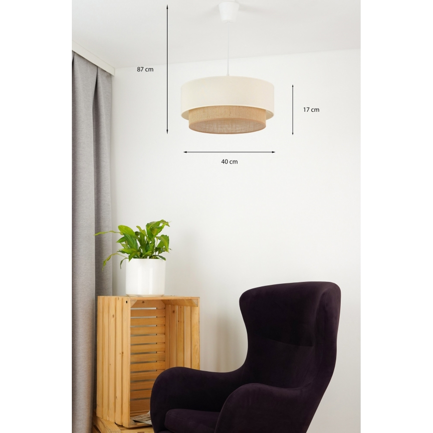 Brilagi - LED-Hängeleuchte BOHO STYLE 1xE27/15W/230V d 40 cm