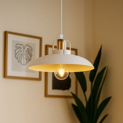 Brilagi - LED Hängeleuchte FLAMENGO 1xE27/60W/230V weiß