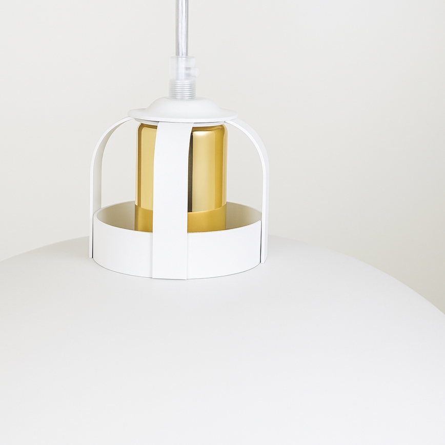 Brilagi - LED Hängeleuchte FLAMENGO 1xE27/60W/230V weiß