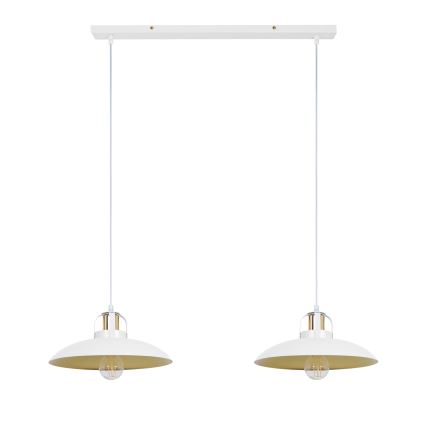 Brilagi - LED Hängeleuchte FLAMENGO 2xE27/60W/230V weiß