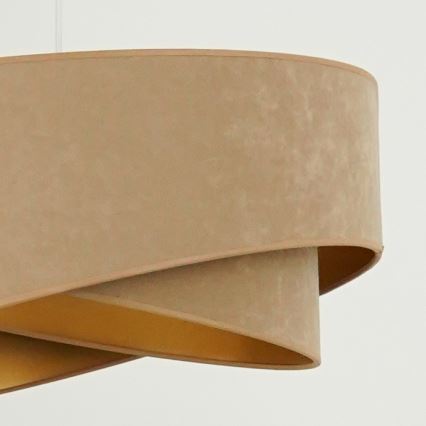 Brilagi - LED-Hängeleuchte LYRA 1xE27/15W/230V braun/golden