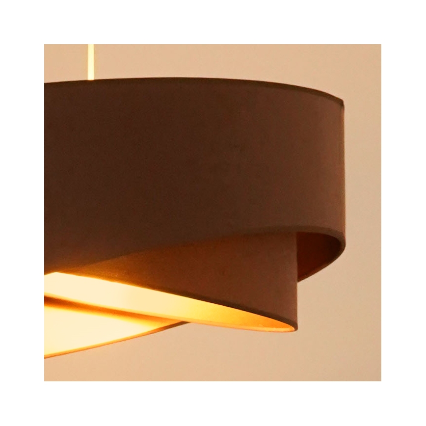 Brilagi - LED-Hängeleuchte LYRA 1xE27/15W/230V braun/golden