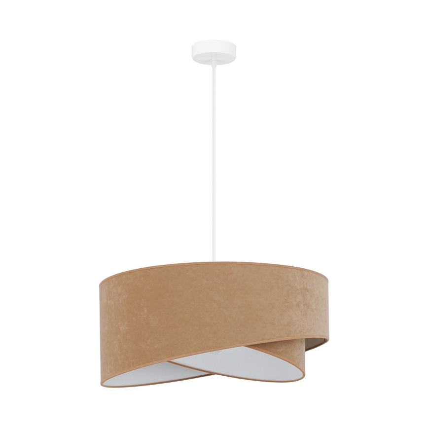 Brilagi - LED-Hängeleuchte LYRA 1xE27/15W/230V braun/weiß