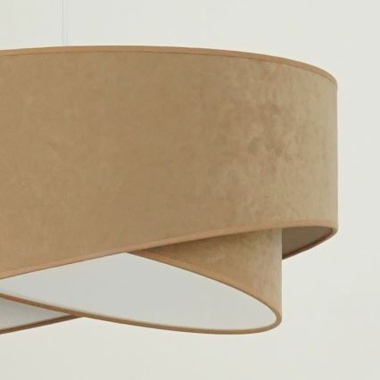 Brilagi - LED-Hängeleuchte LYRA 1xE27/15W/230V braun/weiß