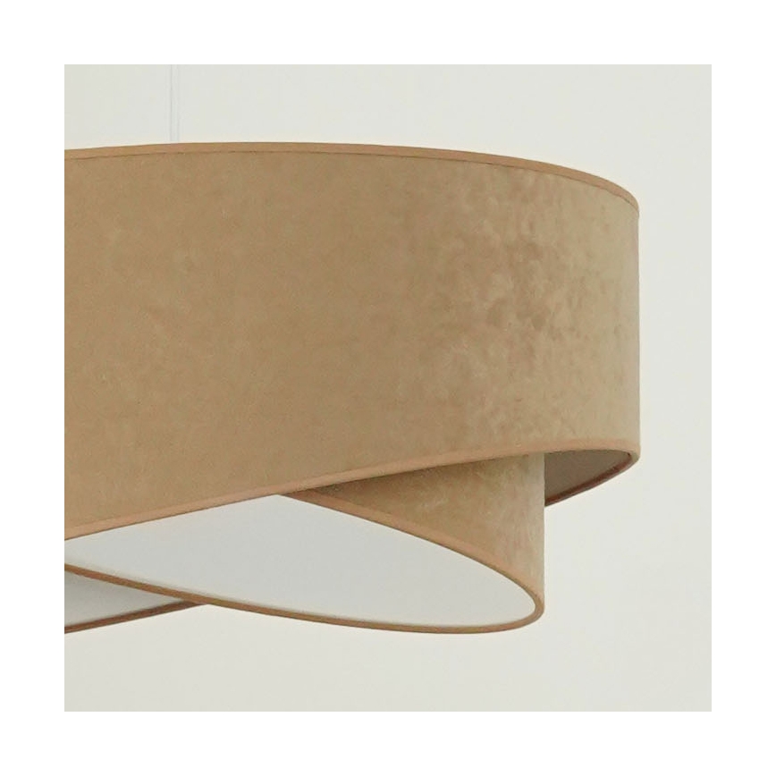 Brilagi - LED-Hängeleuchte LYRA 1xE27/15W/230V braun/weiß