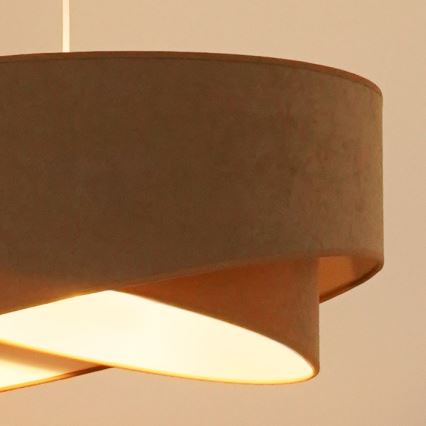 Brilagi - LED-Hängeleuchte LYRA 1xE27/15W/230V braun/weiß