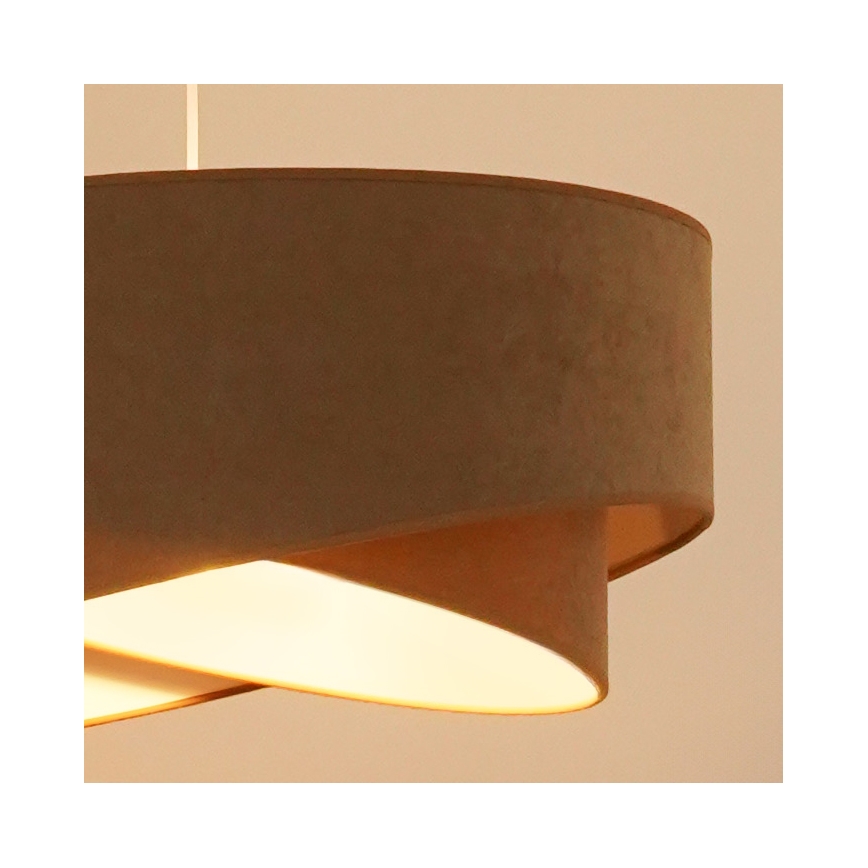 Brilagi - LED-Hängeleuchte LYRA 1xE27/15W/230V braun/weiß