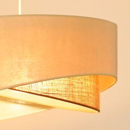 Brilagi - LED-Hängeleuchte LYRA 1xE27/15W/230V cremefarben/beige