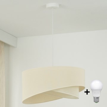 Brilagi - LED-Hängeleuchte LYRA 1xE27/15W/230V cremefarben