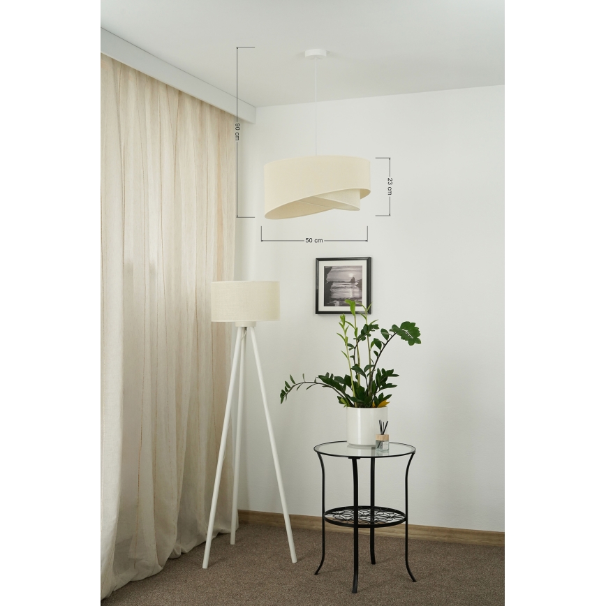 Brilagi - LED-Hängeleuchte LYRA 1xE27/15W/230V cremefarben