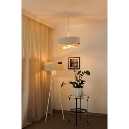 Brilagi - LED-Hängeleuchte LYRA 1xE27/15W/230V cremefarben/weiß
