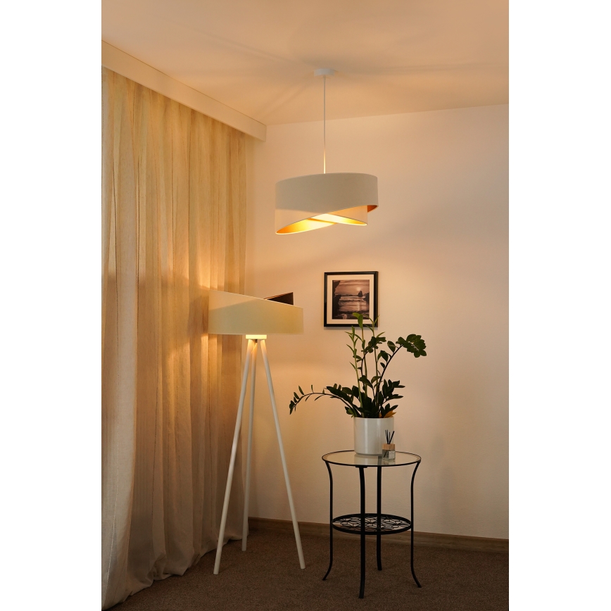 Brilagi - LED-Hängeleuchte LYRA 1xE27/15W/230V cremefarben/weiß