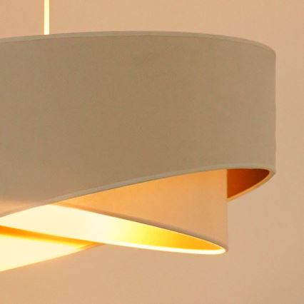 Brilagi - LED-Hängeleuchte LYRA 1xE27/15W/230V cremefarben/weiß