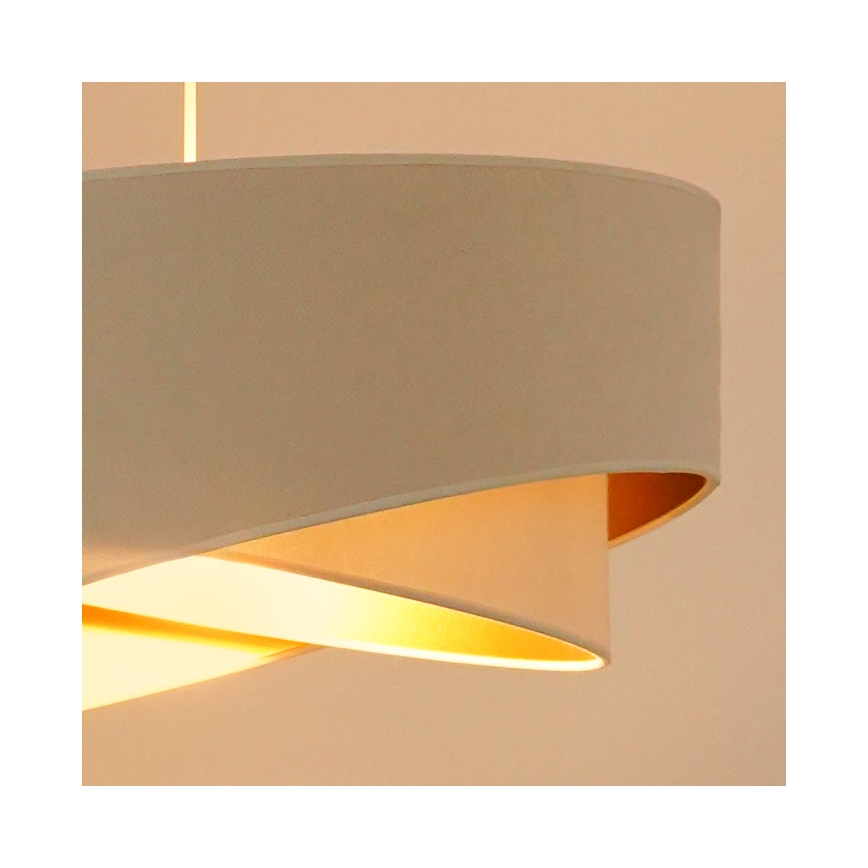 Brilagi - LED-Hängeleuchte LYRA 1xE27/15W/230V cremefarben/weiß